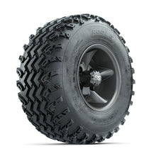 GTW Godfather Matte Grey 10 in Wheels with 22x11.00-10 Rogue All Terrain Tires – Full Set