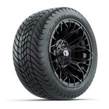 Set of (4) 12 in GTW® Stellar Black Wheels with 215/35-12 Mamba Street Tires