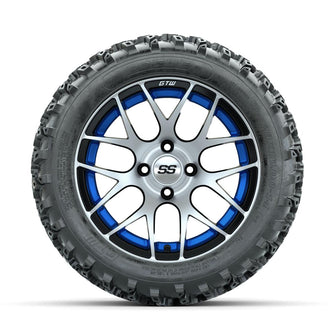 GTW Pursuit Blue 14 in Wheels with 23x10.00-14 Rogue All Terrain Tires – Full Set