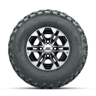 GTW Specter Machined/Black 10 in Wheels with 22x11.00-10 Rogue All Terrain Tires – Full Set