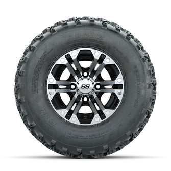 GTW Specter Machined/Black 10 in Wheels with 22x11.00-10 Rogue All Terrain Tires  Full Set