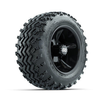 GTW Godfather Black 10 in Wheels with 18x9.50-10 Rogue All Terrain Tires  Full Set