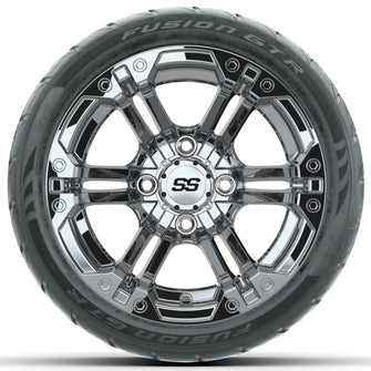 Set of (4) 12 in GTW Specter Wheels with 215/40-R12 Fusion GTR Street Tires