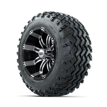 GTW Tempest Machined/Black 12 in Wheels with 22x11.00-12 Rogue All Terrain Tires – Full Set