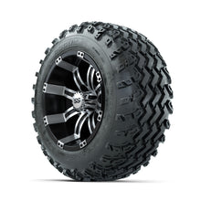 GTW Tempest Machined/Black 12 in Wheels with 22x11.00-12 Rogue All Terrain Tires  Full Set