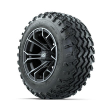 GTW Spyder Machined/Grey 12 in Wheels with 22x11.00-12 Rogue All Terrain Tires – Full Set