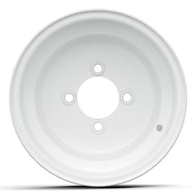 10x7 White Steel Wheel (3:4 Offset)