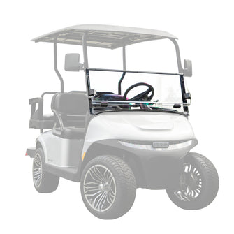 RedDot EZGO RXV Clear Folding 3/16" Windshield with Rubber Trim (Years 2024-Up)