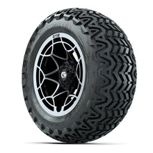 GTW® Nexus Gloss Black/Silver 14 in Wheels with 23x10-14 Predator All-Terrain Tires – Full Set