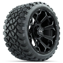 Set of (4) 15" GTW Raven Matte Black Wheels with 23x10-R15 Nomad All-Terrain Tires