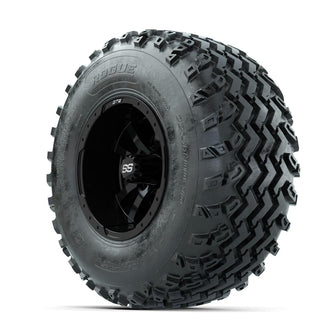 GTW Storm Trooper Black 10 in Wheels with 22x11.00-10 Rogue All Terrain Tires – Full Set