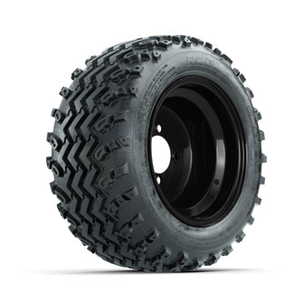 GTW Steel Black 10 in Wheels with 18x9.50-10 Rogue All Terrain Tires – Full Set