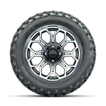 GTW Bravo Machined/Matte Grey 14 in Wheels with 23x10.00-14 Rogue All Terrain Tires  Full Set