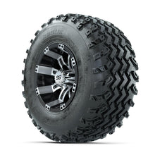 GTW Tempest Machined/Black 10 in Wheels with 22x11.00-10 Rogue All Terrain Tires – Full Set