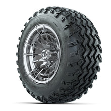 GTW Boost Chrome 12 in Wheels with 22x11.00-12 Rogue All-Terrain Tires  Full Set