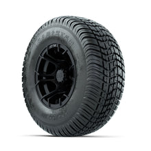 GTW Spyder Matte Black 10 in Wheels with 205/65-10 Kenda Load Star Street Tires  Full Set