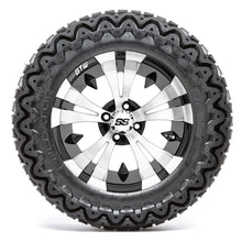 GTW Vampire Black and Machined Wheels with 23in Predator A-T Tires - 14 Inch