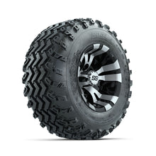 GTW Vampire Machined/Black 10 in Wheels with 20x10.00-10 Rogue All Terrain Tires  Full Set