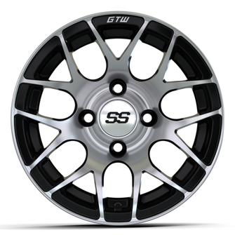 12" GTW Pursuit Black with Machined Accents Wheel