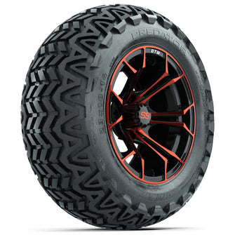 Juego de (4) ruedas GTW Spyder de 14 pulgadas con neumáticos todoterreno GTW Predator de 23 x 10-14, n.º de pieza A19-559