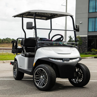 RedDot EZGO RXV Clear Folding Polycarbonate DOT Windshield with Rubber Trim (Years 2024-Up)