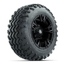 GTW Vandal Matte Black/Machined 12 in Wheels with 22x11.00-12 Rogue All-Terrain Tires  Full Set