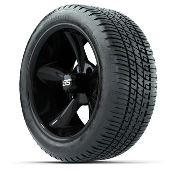 Set of (4) 14 in GTW Godfather Wheels with 205/30-14 Fusion Street Tires