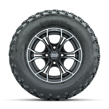 GTW Spyder Machined/Grey 12 in Wheels with 23x10.00-12 Rogue All Terrain Tires  Full Set