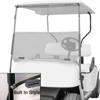 2014-Up EZGO Freedom TXT-T48 - Red Dot Clear Bolt-On Folding Windshield