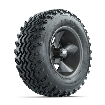 GTW Godfather Matte Grey 12 in Wheels with 23x10.00-12 Rogue All Terrain Tires  Full Set