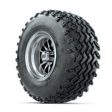 GTW Medusa Machined/Black 10 in Wheels with 22x11.00-10 Rogue All Terrain Tires  Full Set