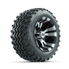 GTW Vampire Machined/Black 10 in Wheels with 18x9.50-10 Rogue All Terrain Tires  Full Set