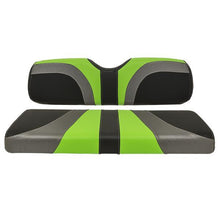 2004-Up Club Car Precedent-Onward-Tempo - Red Dot Blade Lime Green Charcoal and Black Front Seat Cover