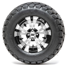 GTW Vampire Black and Machined Wheels with 22in Timberwolf Mud Tires - 12 Inch