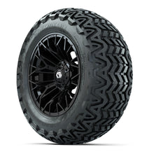 Set of (4) 14 in GTW Stellar Black Wheels with 23x10-14 Predator All-Terrain Tires