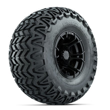 GTW Spyder Matte Black 10 in Wheels with 22x11-10 Predator All Terrain Tires  Full Set