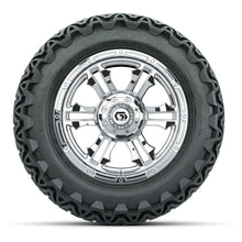 GTW® Shogun Chrome 14 in Wheels with 23x10-14 Predator All-Terrain Tires – Full Set