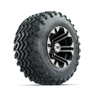 GTW Specter Machined/Black 10 in Wheels with 20x10.00-10 Rogue All Terrain Tires  Full Set