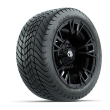 GTW® Vandal Matte Black/Machined 12 in Wheels with 215/35-12 Mamba Street Tires – Full Set