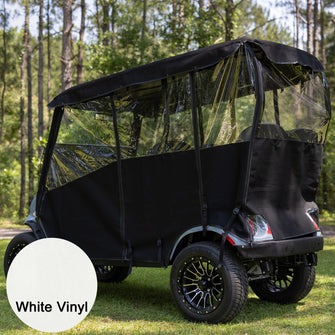 RedDot EZGO Liberty 4-Passenger White 3-Sided Over-The-Top Enclosure