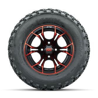 GTW Spyder Red/Black 12 in Wheels with 23x10.00-12 Rogue All Terrain Tires – Full Set