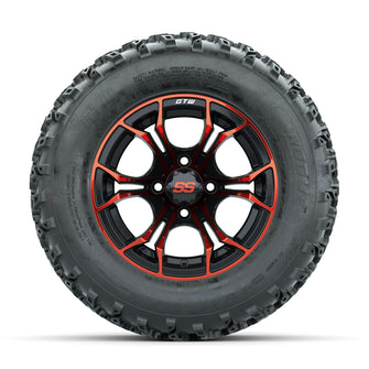 GTW Spyder Red/Black 12 in Wheels with 23x10.00-12 Rogue All Terrain Tires  Full Set