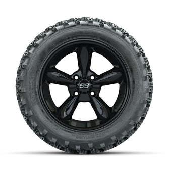 GTW Godfather Black 14 in Wheels with 23x10.00-14 Rogue All Terrain Tires  Full Set