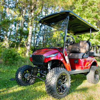 RedDot EZGO TXT Clear 1/4ù Foldiing Windshield with Rubber Trim for Storm Body Kits with 1ù Struts (Years 1994.5-Up)