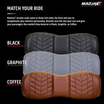 ãMadJax Aviator Genesis 250/300 Black Rear Seat Cushions