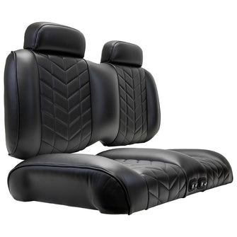 MadJax Aviator Yamaha Drive/Drive2 & ICON Black Front Seat Cushions with Thremaflex