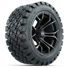 GTW Spyder Matte Grey 14 in Wheels with 22x10-14 GTW Timberwolf All-Terrain Tires  Full Set