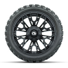 Set of (4) 15 in GTW® Stellar Black Wheels with 23x10-R15 Nomad All-Terrain Tires