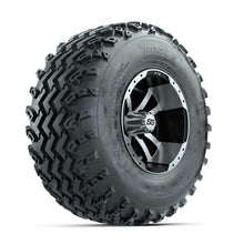 GTW Storm Trooper Machined/Black 10 in Wheels with 22x11.00-10 Rogue All Terrain Tires  Full Set