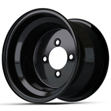 10" Black Steel Wheel (3:4 Offset)